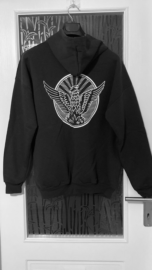 Kapüşonlu Siyah Kadın Sweatshirt - Görsel 5