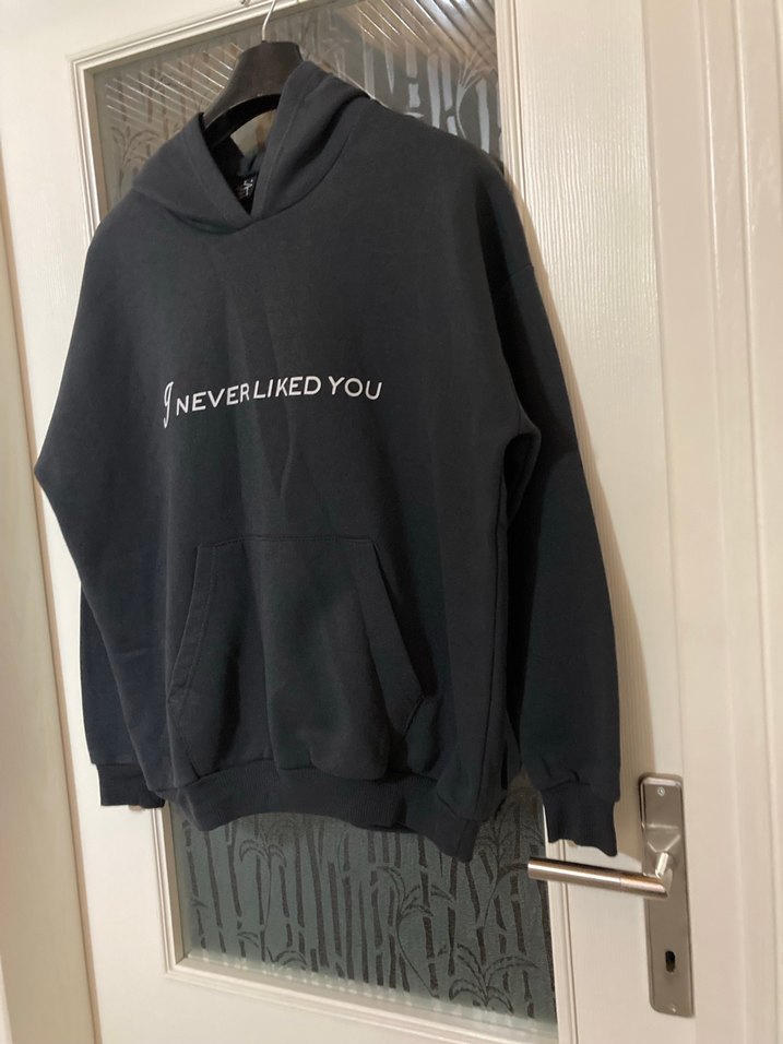 Kapüşonlu Siyah Kadın Sweatshirt - Görsel 4