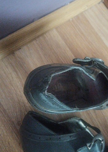 39 Beden Kemerli Füme Stiletto Topuklu Kadın Ayakkabı