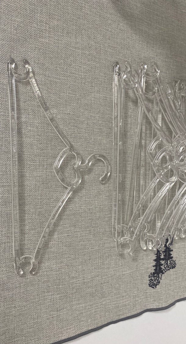 Şeffaf Plastik Kalpli Askılar 12li Set - Görsel 2