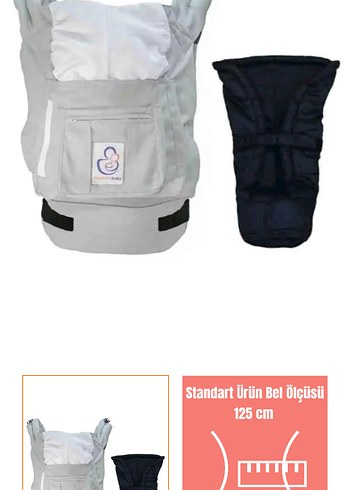 Gri Bebek Taşıyıcı Kanguru (Solomom Baby) - Görsel 3