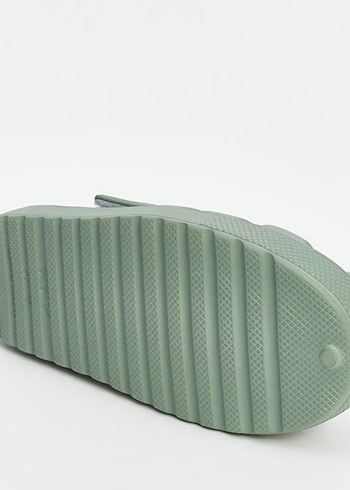 Erkek Çocuk Yeşil Renk Cırtlı Sandalet - Görsel 4