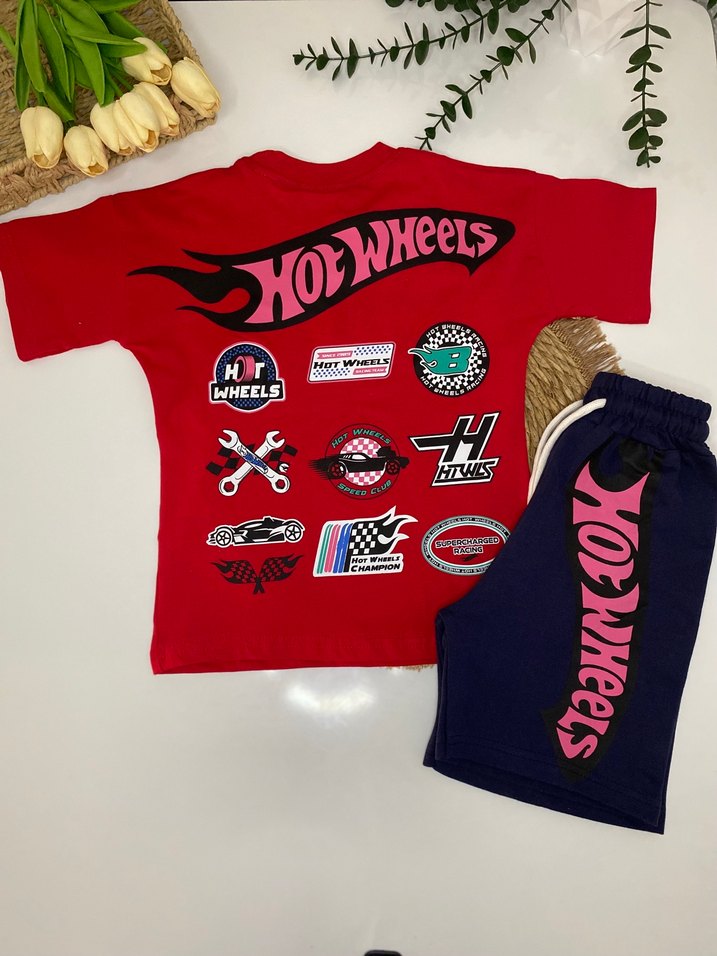 Hot Wheels Baskılı Erkek Çocuk Eşofman Takımı - Görsel 2