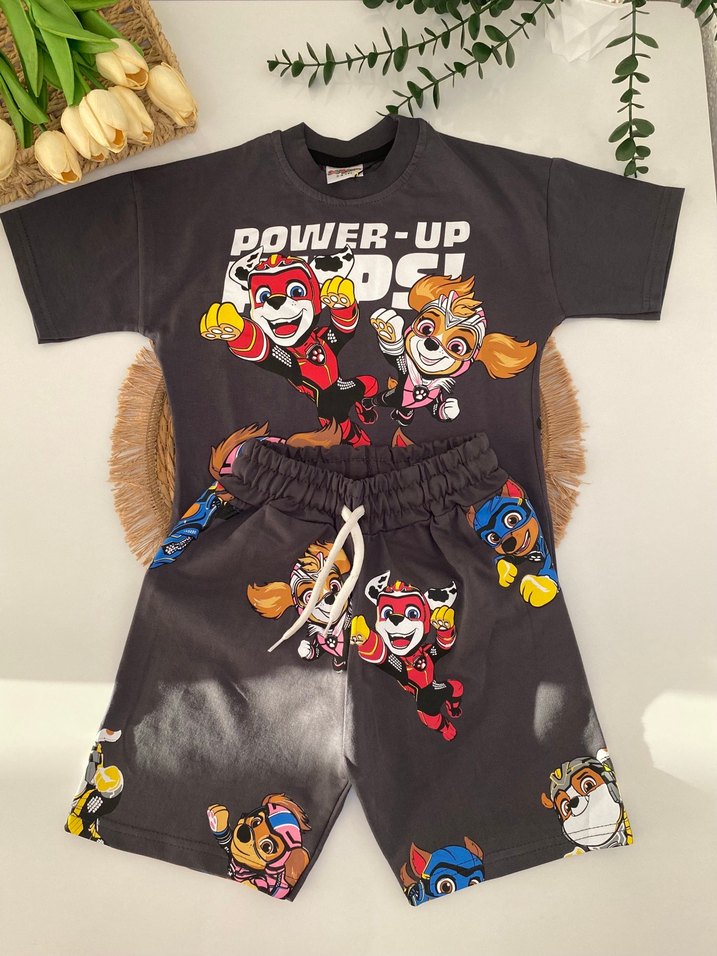 Paw Petrol Baskılı Erkek Çocuk Takım - Görsel 3