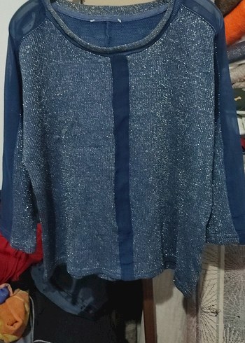 ışıltılı bluz kazak - Görsel 5