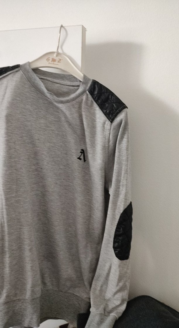 Gri Erkek Uzun Kollu Sweatshirt - Görsel 5