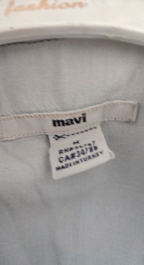 Gri Denim Düğmeli Kadın Gömlek - Görsel 2