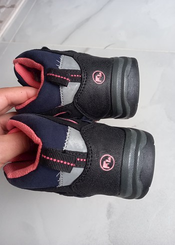30 Beden mavi Renk Kız Çocuk Renkli Baskılı Mavi Spor Ayakkabı