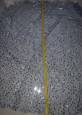 Diğer Mavi Parlak Pul Detaylı Kadın Fular