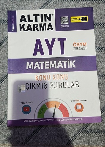 Altın Karma AYT Matematik Konu Konu Çıkmış Sorular