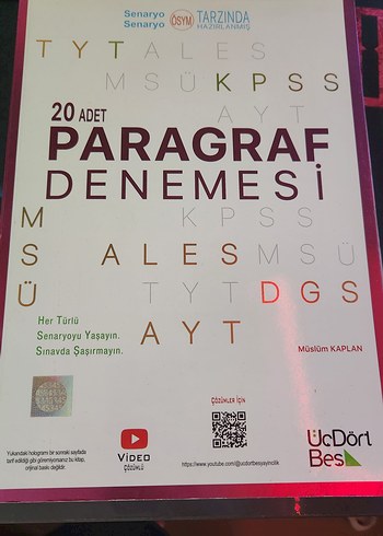 20 Adet Paragraf Denemesi - KPSS, AYT, DGS