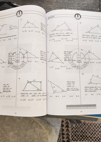 Tasarı Eğitim Kurumları Geometri Defteri 1 - Üçgenler