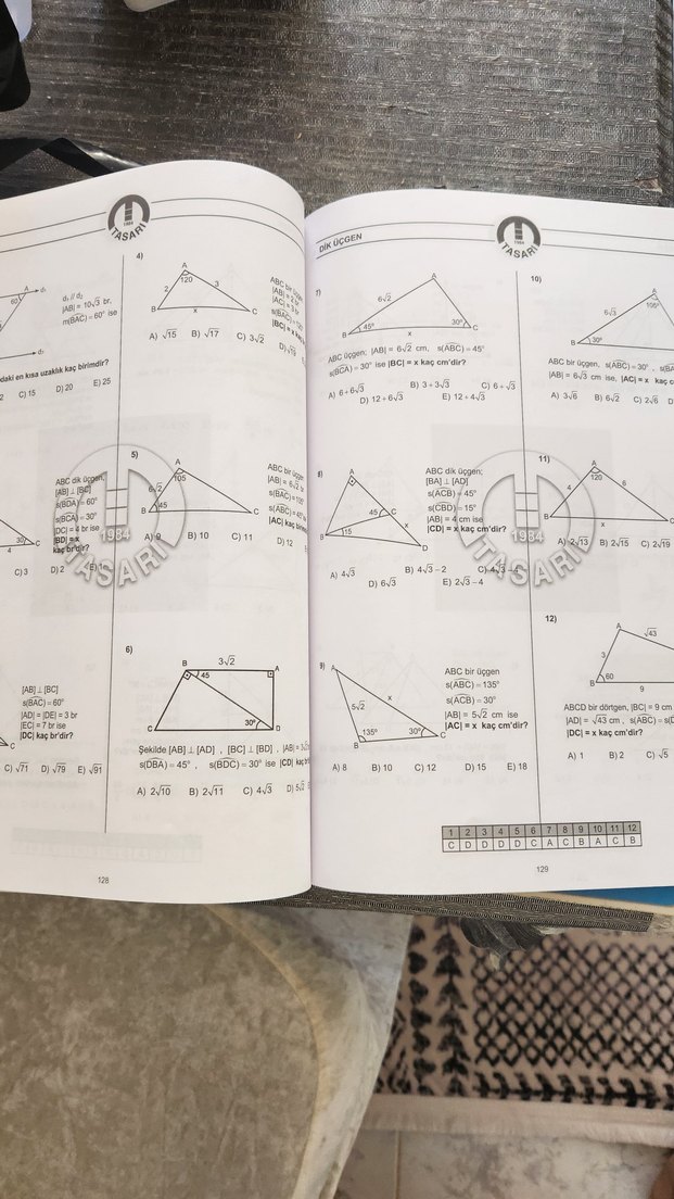 Tasarı Eğitim Kurumları Geometri Defteri 1 - Üçgenler - Görsel 2