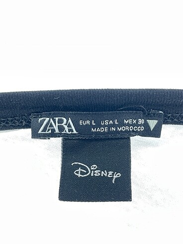 l Beden beyaz Renk Zara T-shirt %70 İndirimli.