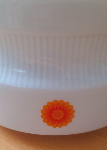 Vintage Kapaklı Porselen ÇorbalıkTuruncu Çiçekli, Bavaria Stili - Görsel 4