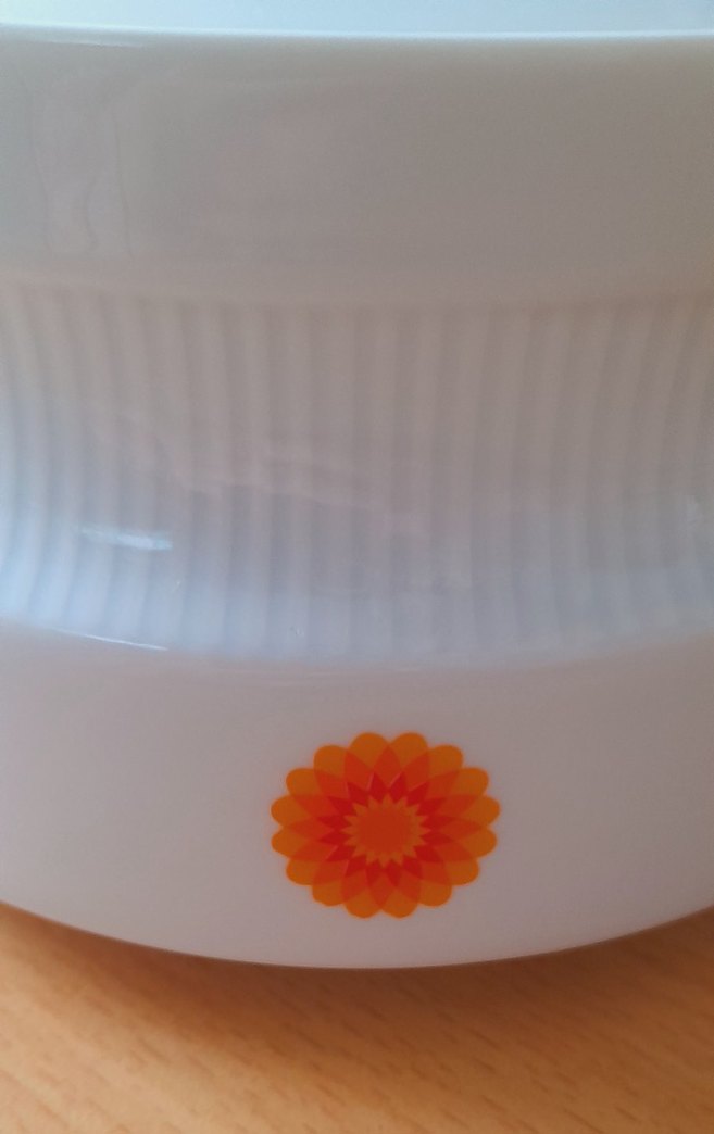 Vintage Kapaklı Porselen ÇorbalıkTuruncu Çiçekli, Bavaria Stili - Görsel 4