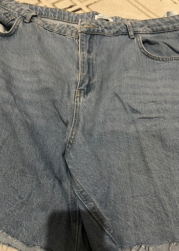 Kot Midi Denim Kadın Şort - Görsel 2