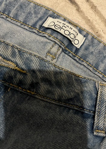 Kot Midi Denim Kadın Şort - Görsel 4