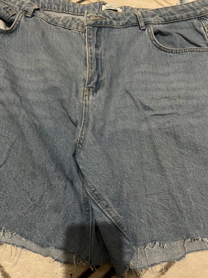 Kot Midi Denim Kadın Şort - Görsel 5