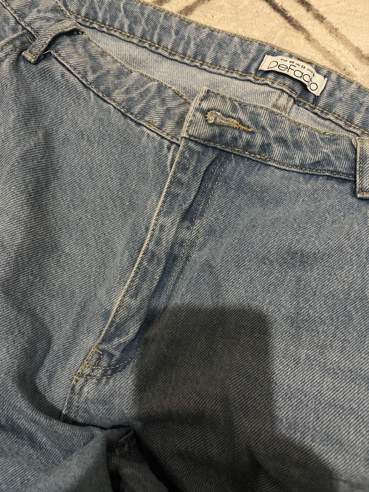 Kot Midi Denim Kadın Şort - Görsel 3