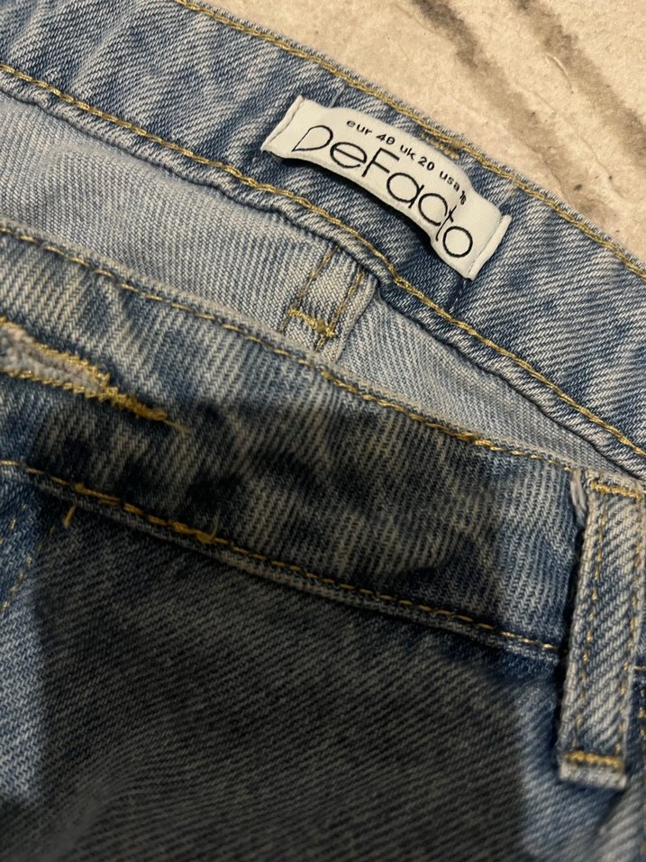 Kot Midi Denim Kadın Şort - Görsel 4