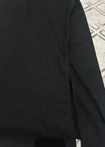 Siyah Drapeli Uzun ince askılı Elbise - Görsel 2