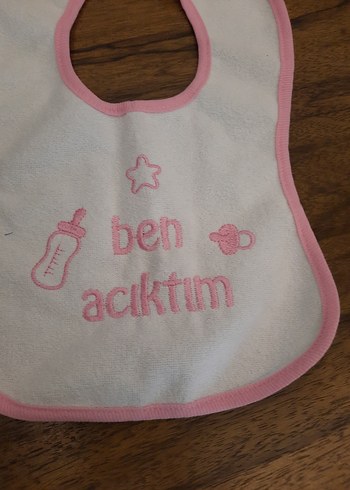 Pembe Baskılı Bebek Önlüğü - Görsel 8