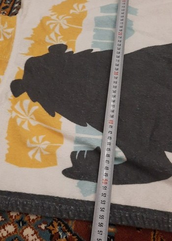 Kapüşonlu Erkek Çocuk Havlu Bornoz Gri Desenli - Görsel 8