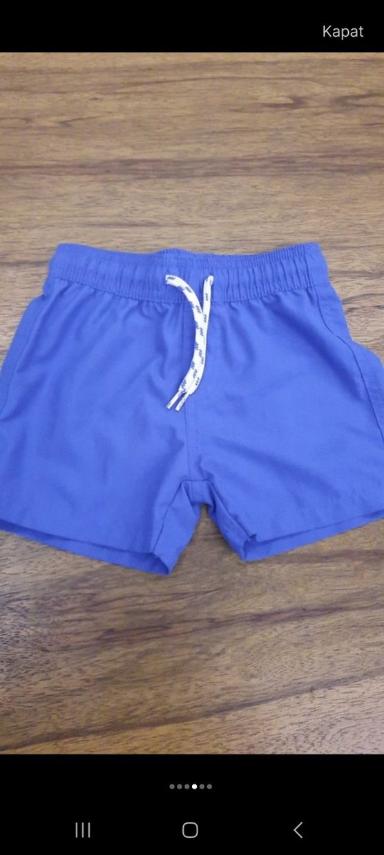Erkek Çocuk Mavi Deniz Şortu - Görsel 4