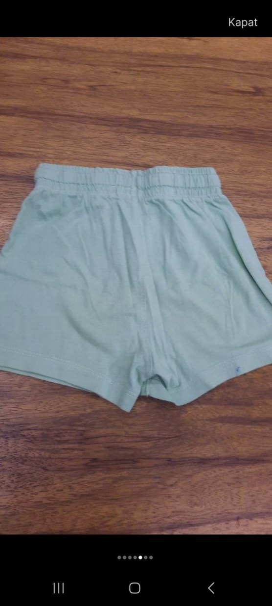 Yeşil Erkek Çocuk Şort, Rahat Kesim - Görsel 5