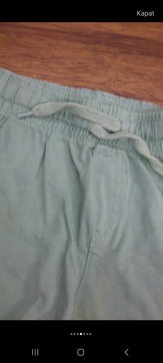 Yeşil Erkek Çocuk Şort, Rahat Kesim - Görsel 4