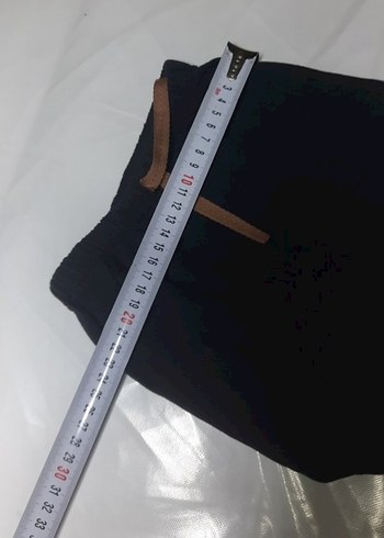 Siyah Elastik Bel Şort - Görsel 2