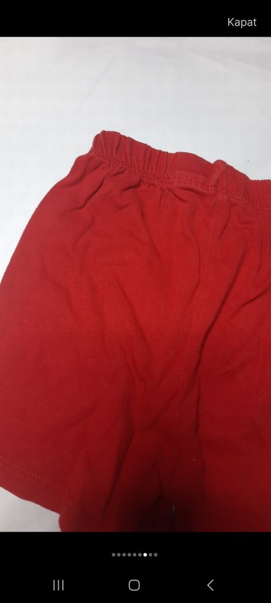 Kırmızı Erkek Çocuk Şort - Görsel 3