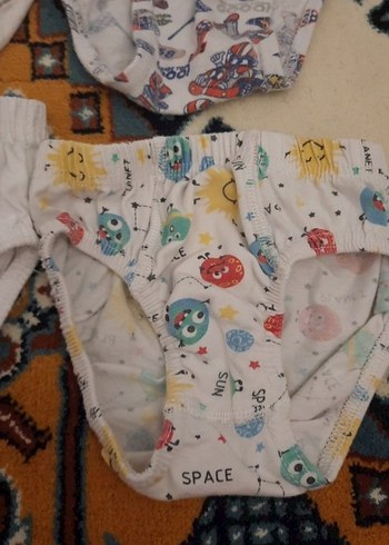 Renkli Baskılı Çocuk Külot - Görsel 7