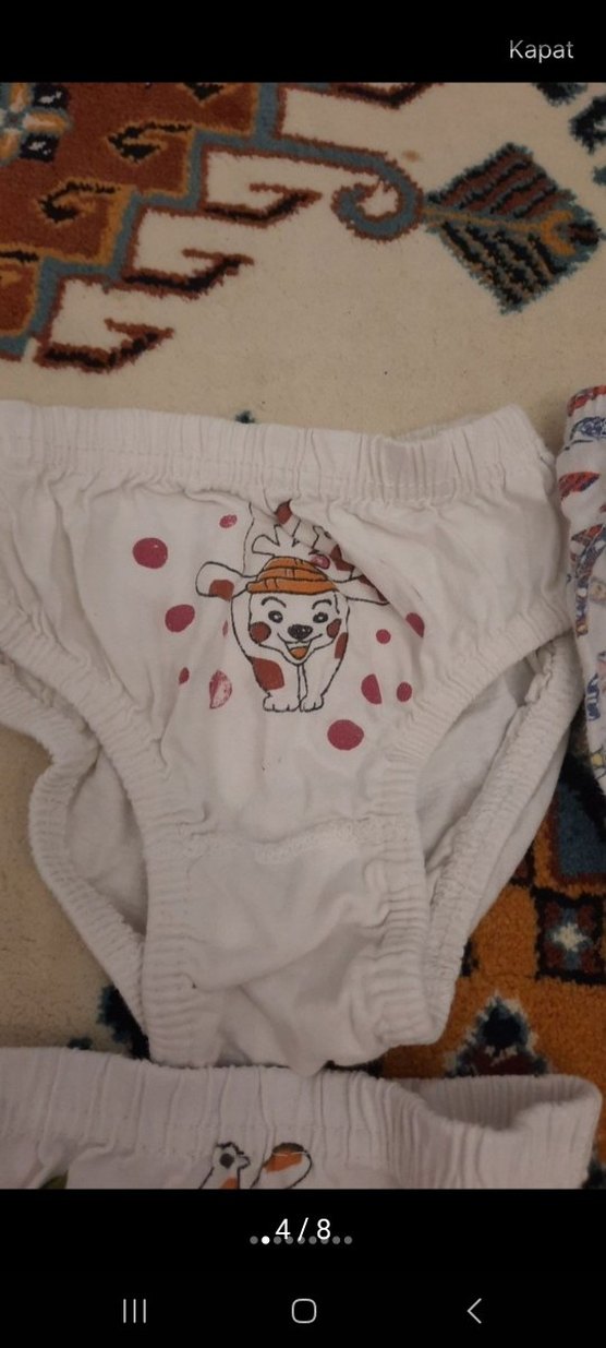 Renkli Baskılı Çocuk Külot - Görsel 4