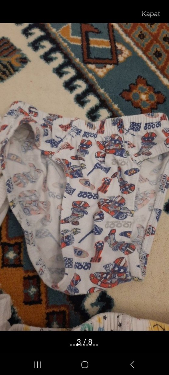 Renkli Baskılı Çocuk Külot - Görsel 3