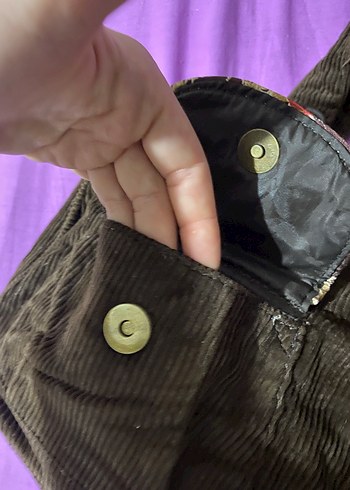 Zara Acı kahve vintage çanta