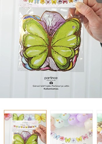 Pastel Renkli Kelebek ve Çiçek Süsleme - Görsel 3