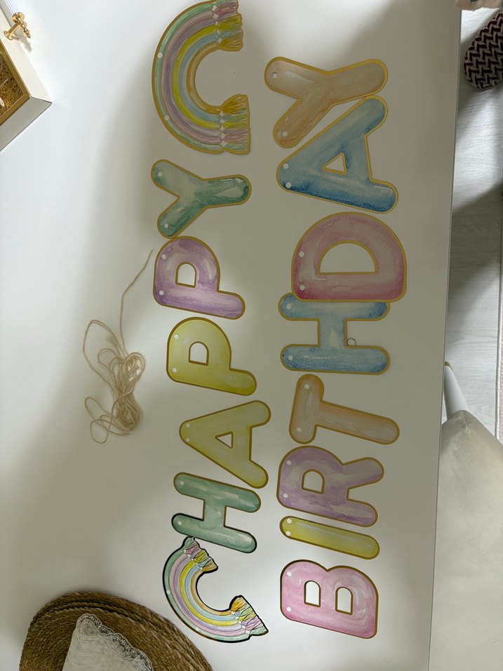 Pastel Renkli Mutlu Doğum Günü Afişi - Görsel 3