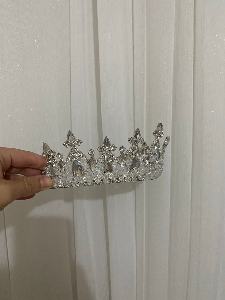 Beyaz Taşlı Gelin Tacı - Görsel 2