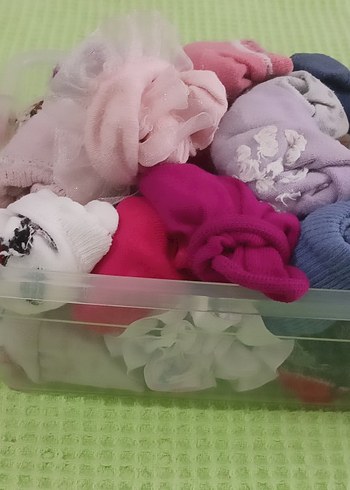 Pembe Triko Kız Çorapları