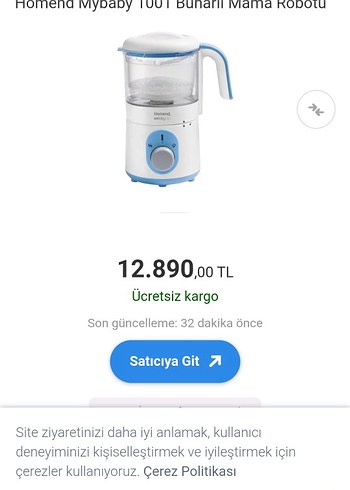 Homend Mybaby 1001 Buharlı Mama Robotu