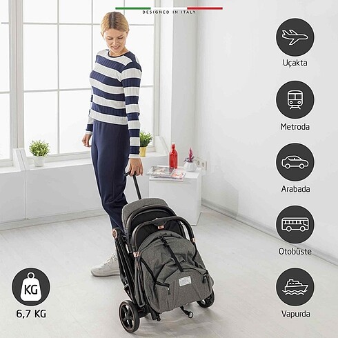 Elele marka Kabin boy bebek arabası - Görsel 17