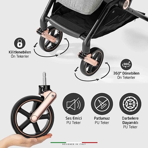 Elele marka Kabin boy bebek arabası - Görsel 16