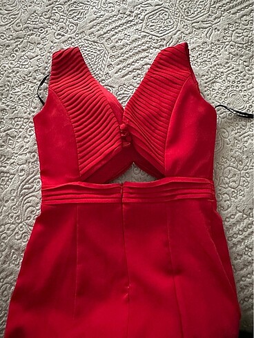 Kırmızı Abiye/Mezuniyet Elbisesi - Görsel 7