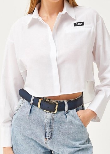 Crop Gömlek - Görsel 2