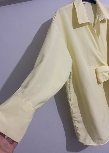 Yandan bağlamalı gömlek - Görsel 3