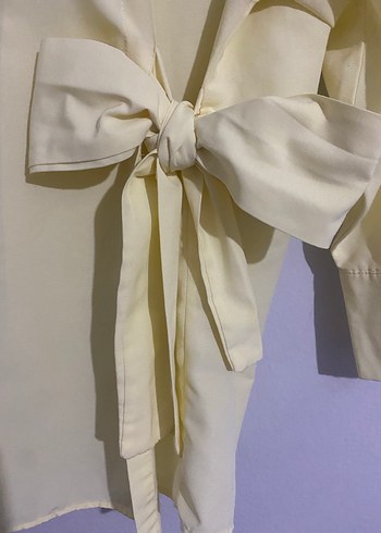 Yandan bağlamalı gömlek - Görsel 5