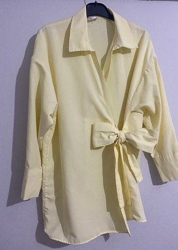 Yandan bağlamalı gömlek - Görsel 2