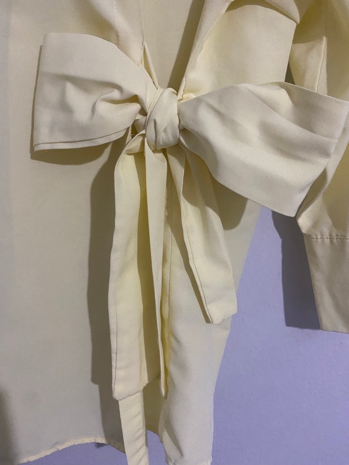 Yandan bağlamalı gömlek - Görsel 5